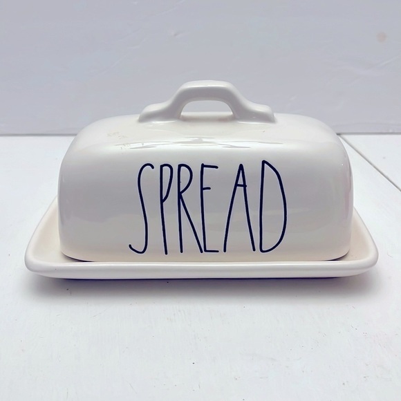 Rae Dunn Spread Butter Dish Ceramic Artisan Collection by Magenta - Picture 1 of 8